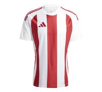 Adidas Maillot Striped 24 Homme manches courtes Blanc/Team Power Red 2 XS