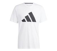 adidas Homme Train Essentials Feelready Logo Training Tee, White/Black, M