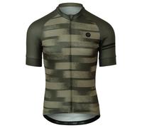 Agu Grainy Stripe Essential Short Sleeve Jersey Vert S Homme