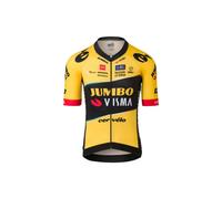 Agu Jumbo-visma Premium Replica 2023 Short Sleeve Jersey Jaune 2XL Homme
