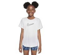 Nike - Kid's One Fitted Dri-Fit Short-Sleeve Top - T-shirt technique - S - white / black