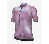 Alé Cycling Argon Maillot de Cyclisme à Manches Courtes pour Femme - Rap Dry Carbon, Maille Micro Aero & Piuma, Manches brutes, Taille S - Stability Fit, Coupe performante légère