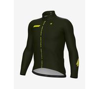 Maillot Alé PR.E Follow Me manche longue vert foncé jaune - L