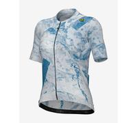 Maillot Alé PR.E Marble manches courtes bleu blanc gris femme - M