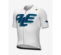 Maillot Alé PR-E Sauvage manches courtes blanc logo noir - M