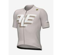 Maillot Alé PR-E Sauvage manches courtes gris logo blanc - M