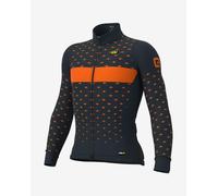 Maillot Alé PRR Stars manche longue gris foncé orange fluo - L