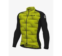 Maillot Alé Solid Sharp manche longue jaune fluo noir - XS