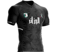 Maillot Algérie Palestine Football AG-PL-8 Drapeau palestinien (FR/ES, Alpha/Lettres, XXL, Taille Normale, Taille Normale, Noir)