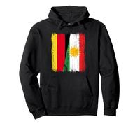Maillot Allemand kurde avec Demi-Drapeau du Kurdistan Sweat à Capuche