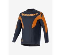 Maillot Alpinestars A-Supra Race manches longues noir mat orange - L