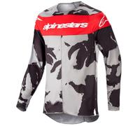 maillot alpinestars racer tactical 23 - gris / rouge L