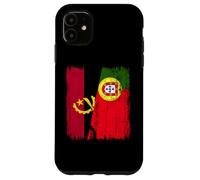 Maillot Angolais Portugais Demi Drapeau Angola Portugal Coque pour iPhone 11