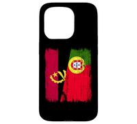 Maillot Angolais Portugais Demi Drapeau Angola Portugal Coque pour iPhone 15 Pro