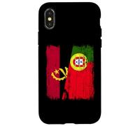 Maillot Angolais Portugais Demi Drapeau Angola Portugal Coque pour iPhone X/XS