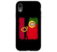 Maillot Angolais Portugais Demi Drapeau Angola Portugal Coque pour iPhone XR