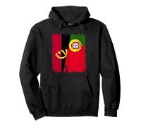 Maillot Angolais Portugais Demi Drapeau Angola Portugal Sweat à Capuche