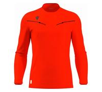 Maillot arbitre manches longues enfant Macron Ponnet Eco Rouge 9/10 ans Male