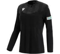 Maillot arbitre manches longues femme Macron Uefa 2021 Noir L