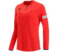Maillot arbitre manches longues femme Macron Uefa 2021 Rouge XL Female