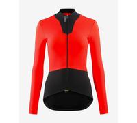 Maillot Assos Dyora à manches longues rouge foncé noir femme - S