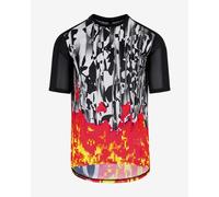 Maillot Assos Trail manche courte noir blanc orange - XS