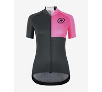 Maillot Assos Uma GT C2 EVO Stahlstern manche courte rose fluo gris femme - XXS