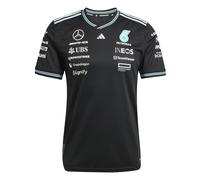 Adidas Mercedes Amg Petronas F1 Team Short Sleeve T-shirt Noir L Homme