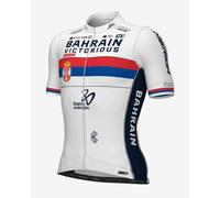 Maillot Bahrain-Victorious Serbian Champion PR-System 2024 manche courte blanc - M