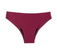 Maillot Bain Menstruel Culotte De Menstruelle String Femme Adolescente, Flux Abondant Bas Bikini Anti-Fuite Menstruation Short Absorbant Taille Haute Jupe Tankini Adolescente Haut Sous f-Brick Rouge S