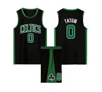 Maillot Basket Enfant/Adulte 2 Pièces, Ensemble Basket Enfant/Adulte Respirant, Tenue Basket Enfant/Adulte Cool, Tenue Basketball Enfant/Adulte, Pop Maillot Basket noir 2XS