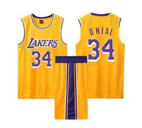 Maillot Basketball Enfant/Adulte, 2 Pièces Basket Maillots Basketball Jersey et Short Ensemble de Maillot, Pop Maillot Basket Enfants/Adulte, Maillot sans Manches et Pantalon Court Noir S