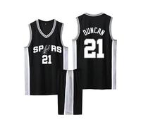 Maillot Basketball Enfant/Adulte 2024, 2 Pièces Basket Maillots Basketball Jersey et Short Ensemble de Maillot, Pop Maillot sans Manches et Pantalon Court Noir L