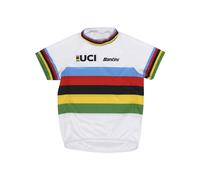 Santini Uci World Champion Short Sleeve T-shirt Blanc 12-24 Months Enfants