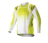 Maillot Bébés Alpinestars Youth Racer Push Jersey JAUNE FLUO BLANC