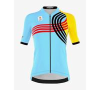 Maillot Bioracer Boic Olympics Paris 2024 manche courte bleu jaune femme - XS