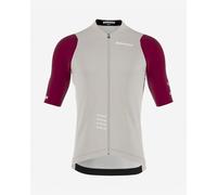 Maillot Bioracer Icon 2025 manches courtes gris clair bordeaux enfant - 128