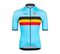 Bio-racer Maillot Belgium 2023 Icon Classic manche courte bleu XXL