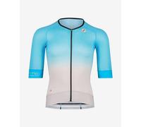 Maillot Bioracer Speedwear Cooling manches courtes bleu rose. - XL