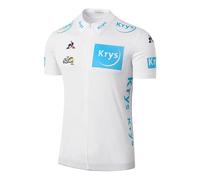 Maillot blanc Tour de France 2017 Le Coq Sportif - Vélo loisir - Mixte - Manches courtes - Respirant S