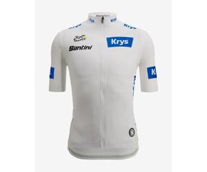 Maillot blanc Tour de France 2026 - Leader Classification Jeunes Fan Line manches courtes - Coupe Classique - S