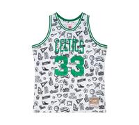 Maillot Boston Celtics NBA Doodle Swingman 1985 Larry Bird Blanc M