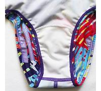 Maillot Bouee Bebe - Tout-Petit Filles sans Manches Imprimé Natation Surf Plongée Plongée Combinaison Costume (Purple 7-8 Years)