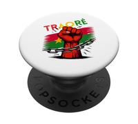 Maillot Burkina Faso Ibrahim Traoré Thomas Sankara Traore PopSockets PopGrip Adhésif