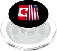 Maillot Canadien Libéria Demi-Drapeau Canada Libérien PopSockets PopGrip pour MagSafe