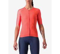 Maillot Castelli Aero Pro 7.0 Rosso Corsa manche courte rose brillant femme - L