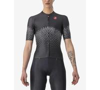 Maillot Castelli Aero Pro Rosso Corsa manche courte noir clair femme - L