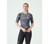 Maillot Castelli Aero Race 8S Rosso Corsa manches courtes gris foncé femme - M