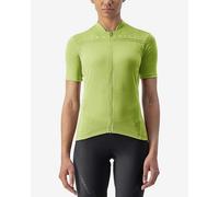 Maillot Castelli Anima 4 manche courte vert lime femme - L