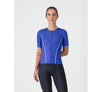 Maillot Castelli Anima Flow manches courtes bleu blanc - XS
